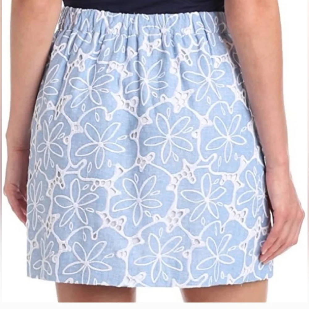 ❤️ LILLY PULITZER STRAPLESS EMBROIDERED EYELET ATHENS MINI DRESS, XS - Picture 3 of 10